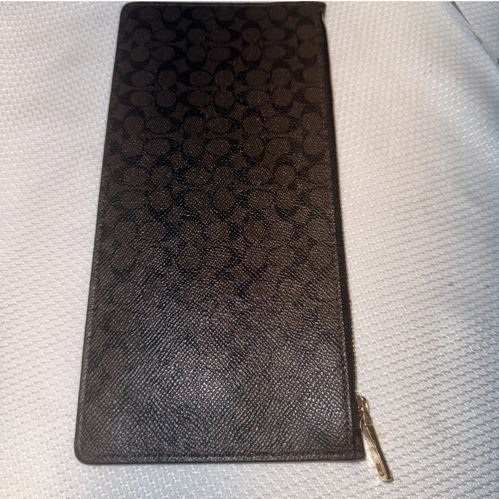 Coach Signature Brown Pouch - Picture 6 of 6